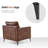 Modern Accent Chair, Upholstered Lounge Armchair, Single Sofa Chairs-1881215644