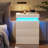 Tray Top 3 - Drawer End Table and Built-In Outlets-433618081