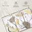 Minimalist Cats - Ensemble de 3 toiles tendues-48277688