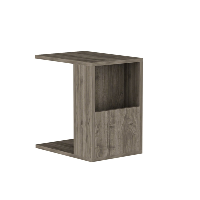 Table de bout avec rangement Anenas C Table, Noyer