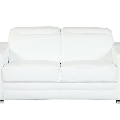 Top Grain Italian Leather Loveseat
