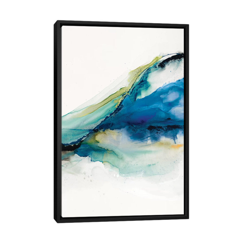 «Abstract Terrain IV» par Sisa Jasper, impression sur toile tendue, H 26 po x l 18 po x P 1,5 po, Toile avec cadre noir