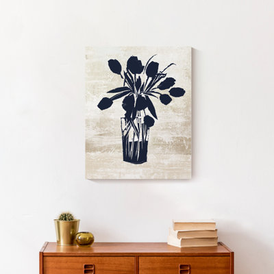 " Navy Flower Vase " Painting Print