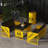 Industrial Style Iron Table And Sofa Sets - Person Dining Set