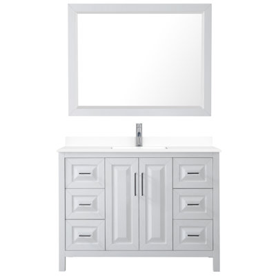 Ensemble de meuble-lavabo simple 48 po avec miroir Daria
