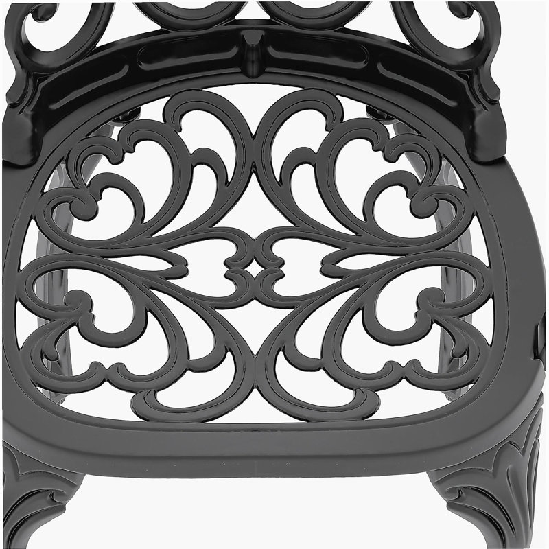 3-Piece Set Of Cast Aluminum Patio Furniture With  Cushions