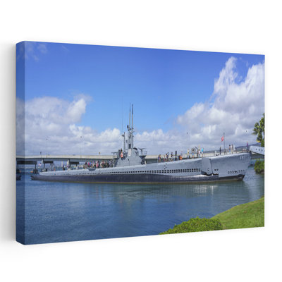 Uss Bowfin, A Balao-Class Submarine, Now A Museum At Pearl Harbor National Monument On Oahu, Hawaii, Usa Contemporary Architecture Wall Art