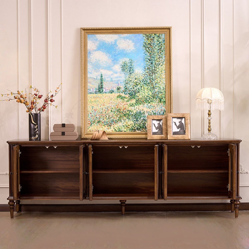 Simple And Creative Solid Wood TV Stand
