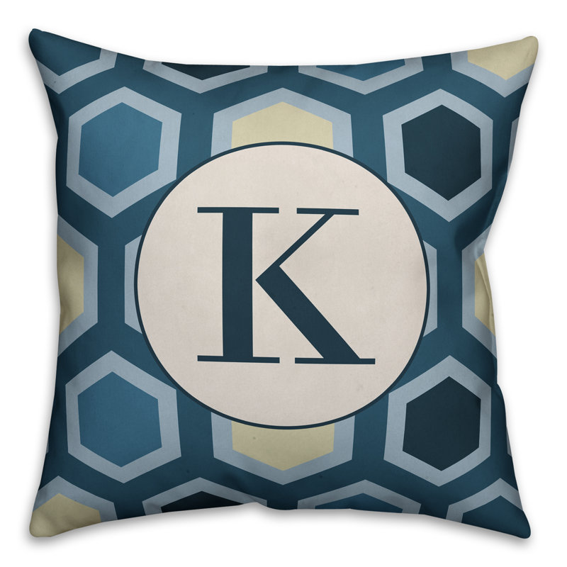 Geometric Reversible Throw Pillow, K