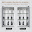 Pharmacie 15 po x 26 po avec miroir Aluminium