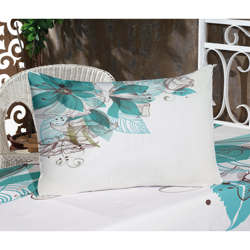 Drap-housse et coussin décoratif Ambesonne, Ensemble de draps pour très grand lit californien