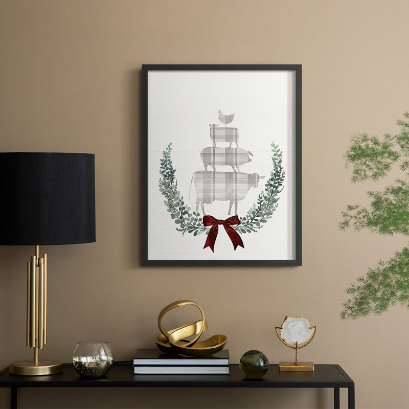 «Yuletide Animals I», Noir, H 21 po x l 17 po