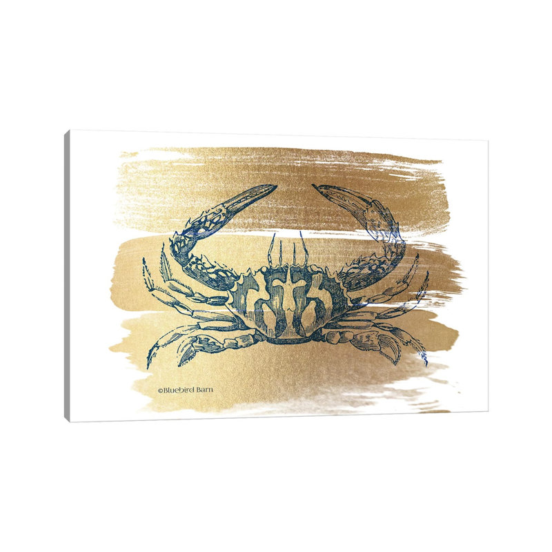 Brushed Crab 1 Piece Wrapped Canvas Painting, 30.48 cm H x 45.72 cm W