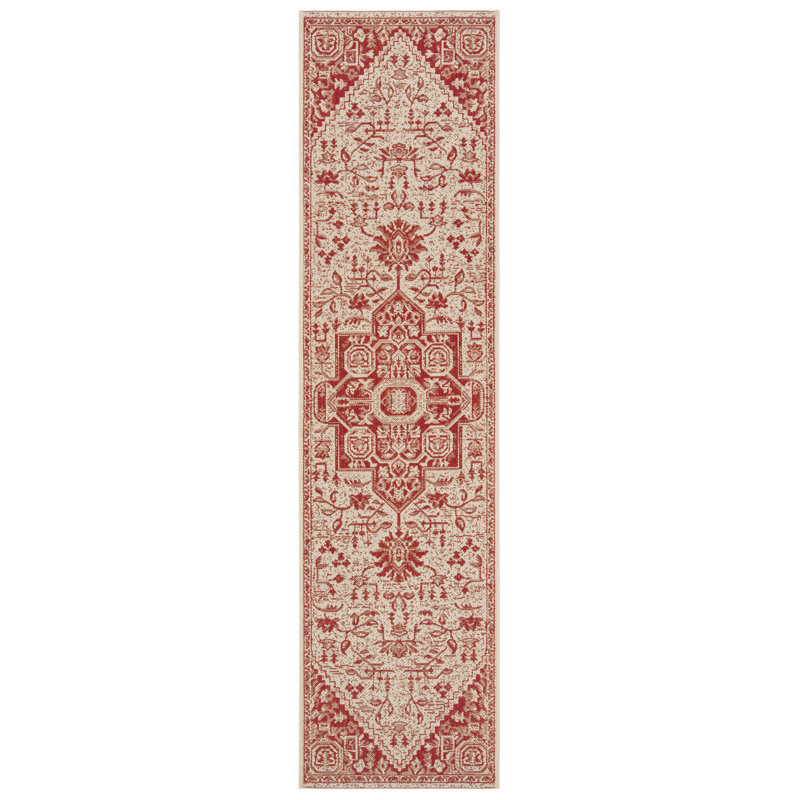 Donivin 100 Performance Oriental Indoor/Outdoor Area Rug, Runner 2'2" X 10'