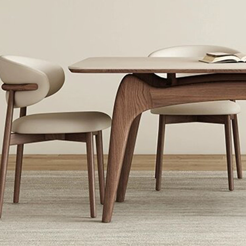 Simple Rock Slab Dining Table, 29.52" H x 70.86" L x 35.43" W