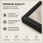 Toile noire encadrée en bois noir pour salon, chambre à coucher, bureau ou vestibule - décoration murale décorative avec arbre cosmique-129031881-129031883