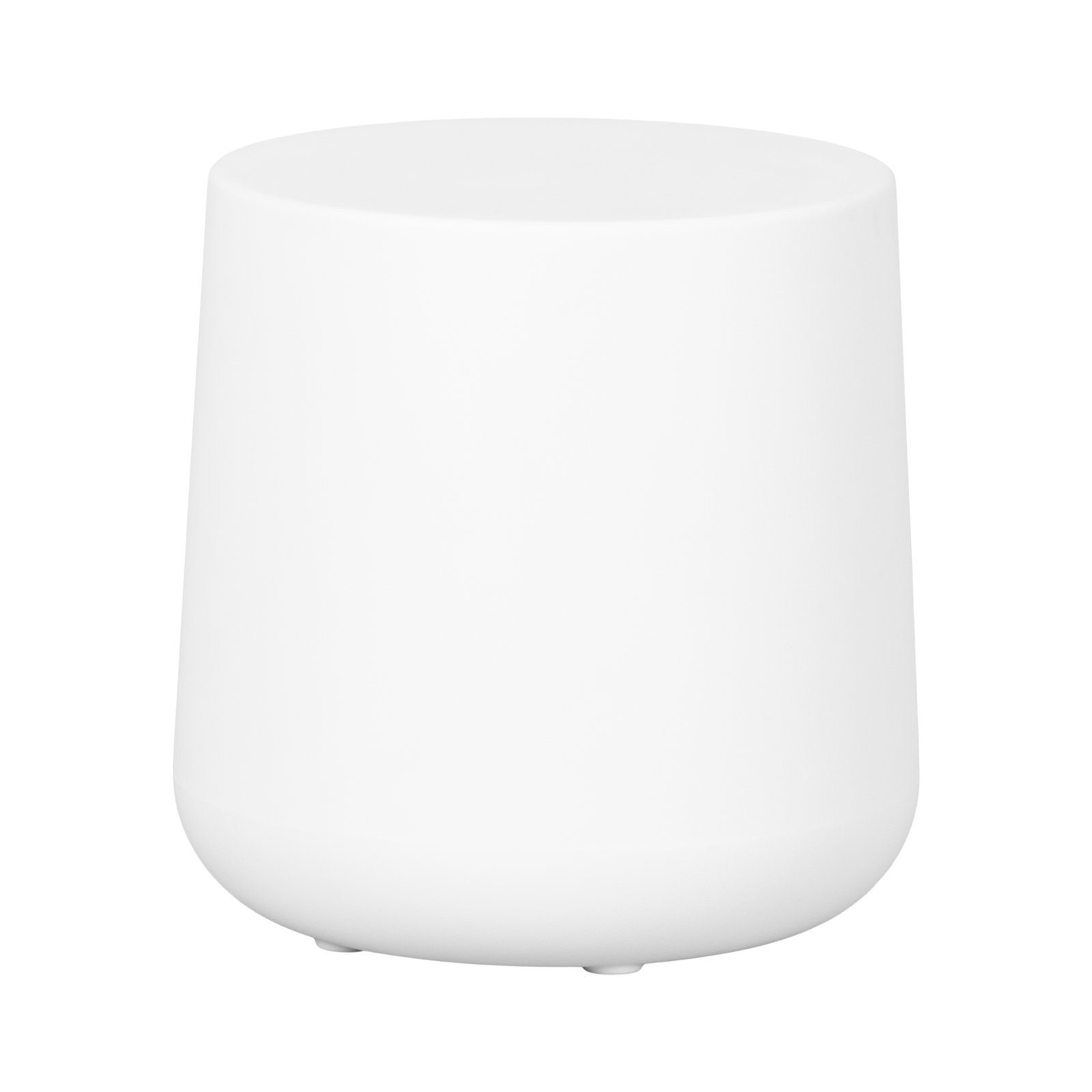 Dalya 15.75'' Plastic / Acrylic Outdoor Side Table, White