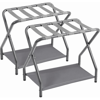 Porte-bagages, ensemble de 2, porte-valises pliables pour chambre d'amis