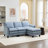 4-Piece 76'' Upholstered L-Shape Sectional-1175927385