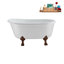 1460.5mm x 749.3mm Freestanding Soaking Acrylic Bathtub-205429043-205429055