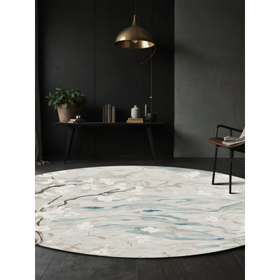 Machine Washable Gray Area Rug