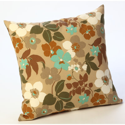 Floral Outdoor Throw Pillow