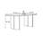 Rectangular pure white dining table-516859190