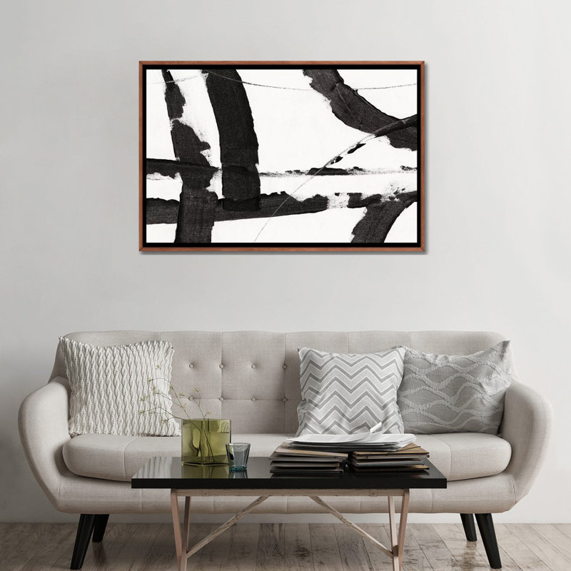 «Obsidian Harmony I» par Timothy O 'Toole, reproduction sur toile tendue sur toile, H 32 po x l 48 po, Impression encadrée