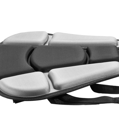 Kayak Seat, 1" Thick, Universal Paddle Board Seat with Back Support, Sit-on-Top Soft Padded Cushion with Storage Bag & Adjustable Straps for SUP, Fishing Boat, Inflatable Kayak, Rowboat