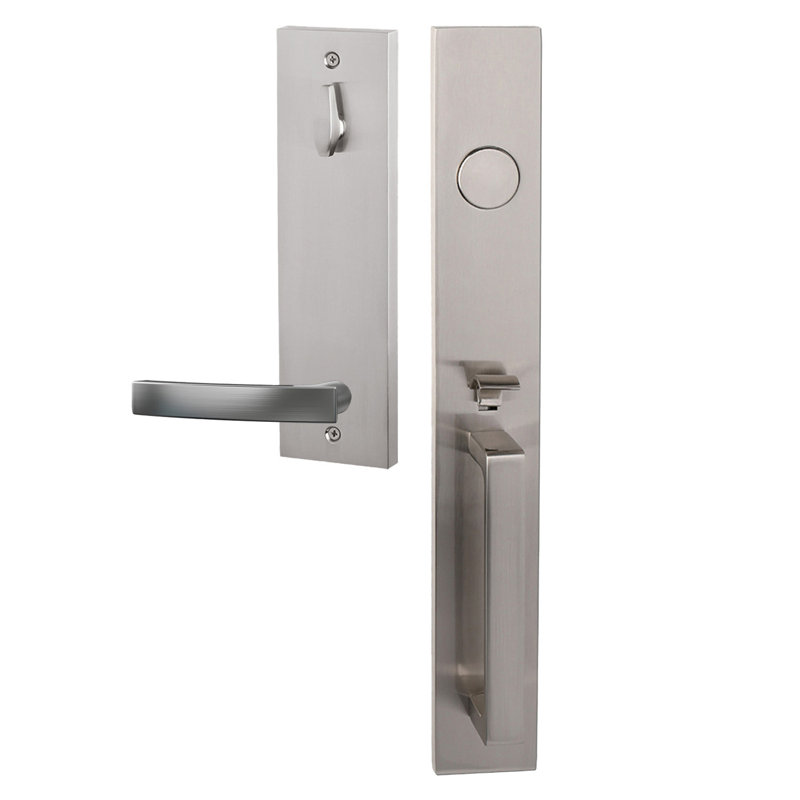 Ensemble de poignées factices avec levier Miramar en nickel satiné Bravura 973-940 Montgomery - L, Nickel satiné, Gauche