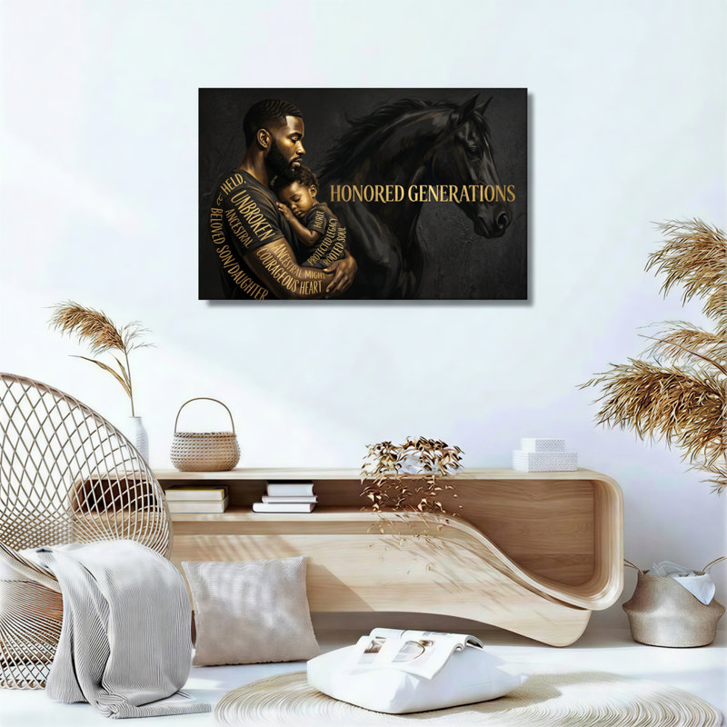 «Honoured générations», reproduction d'art sur toile, ensemble de 1, Wrapped Canvas, 16"H x 24"W