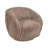 Modern Swivel Chair with Metal Frame and Plush Fabric Upholstery, Contemporary Rounded Design with Non-Woven Support for Stylish Comfort and Durability-1634795728