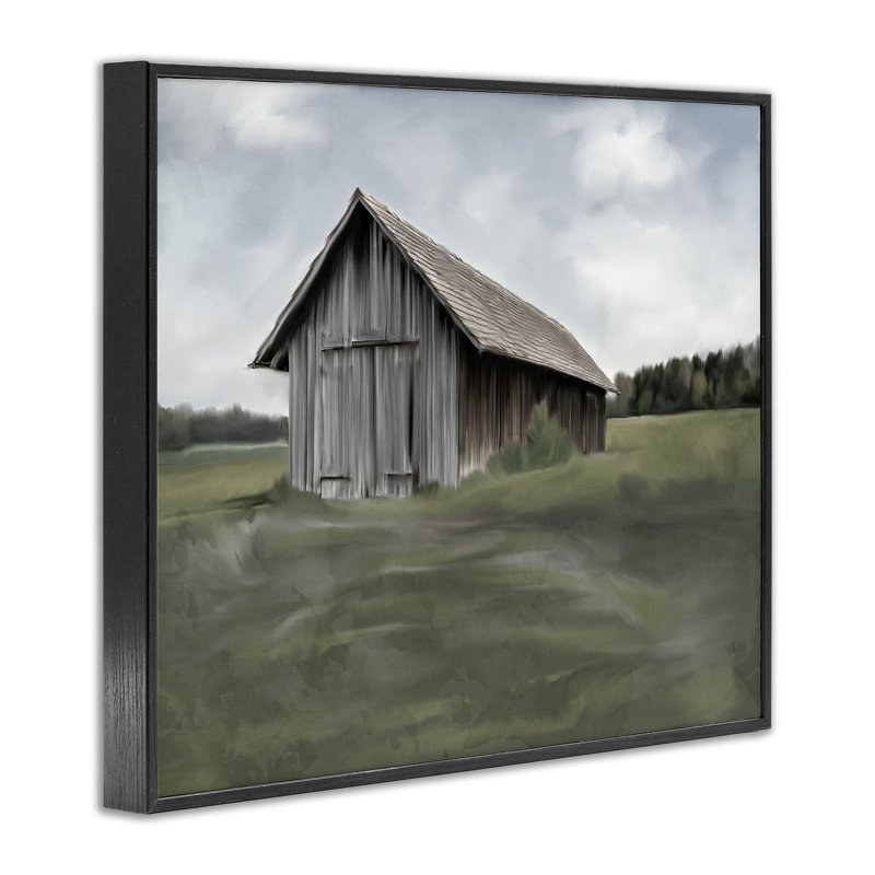 «Farm's Back Pasture», estampe numérique, conception de Kim Allen, H 11 po x l 14 po, Giclée encadrée noir minuit