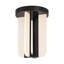 Anders 8-in Black dimmable LED Semi-Flush Mount-138735670