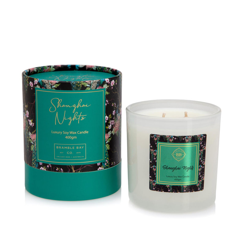 Botanical Soy Wax Scented Candle - 400g - Shanghai Nights