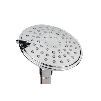 High Pressure 5-Function Massage Shower Head Matte Black Fixed Showerhead Easy To Clean 4.25 Inch Face