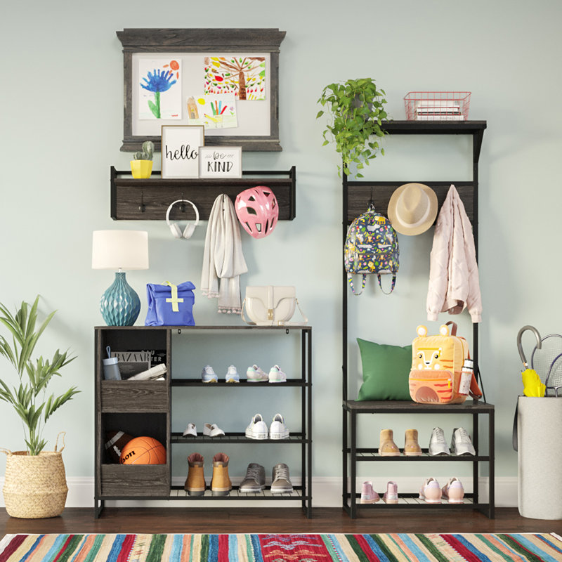 Armoire de rangement RiverRidge Afton Hall avec rangement pour chaussures et crochets