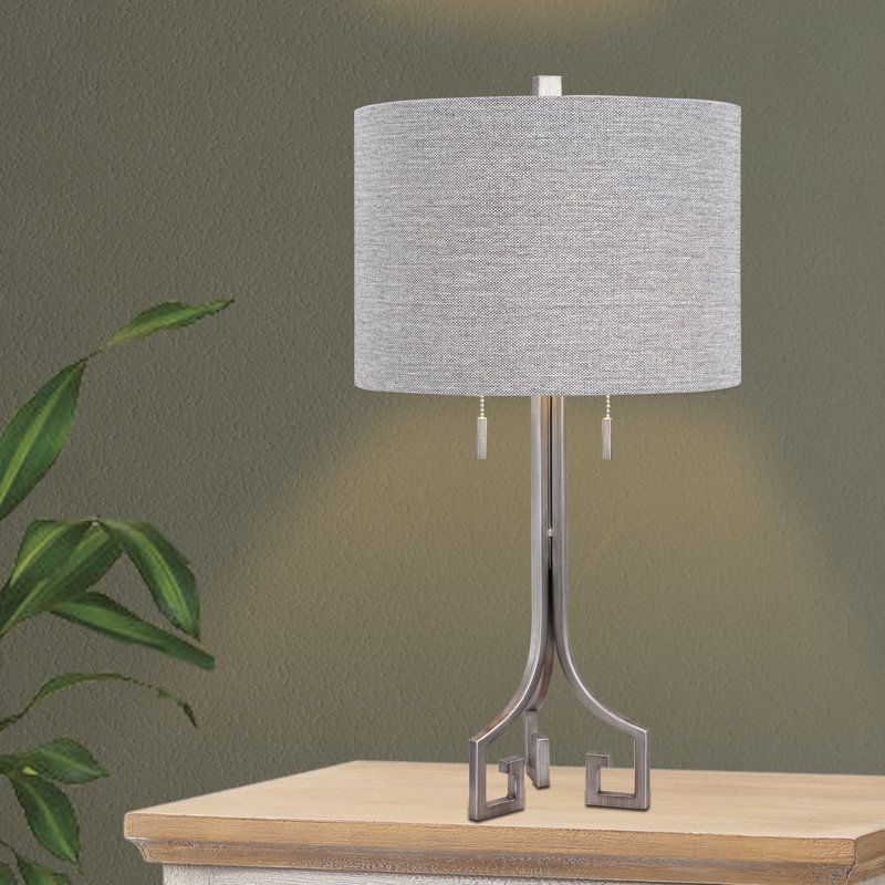 Tyler-Jay Metal Table Lamp, Antique Silver/Gray