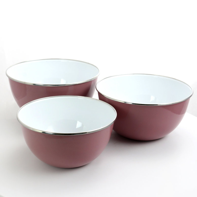 Ensemble de bols à mélanger en métal 3 pièces Kip, Lavande