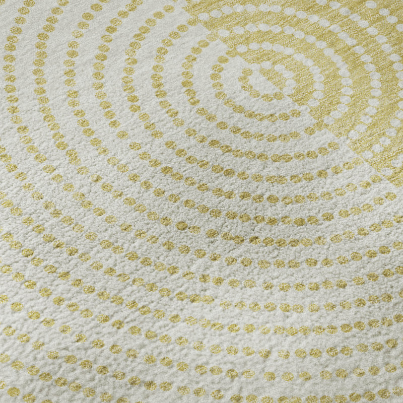 Premium Machine Washable Mayfield AMF2275 Geometric Rug, Gold, 10' x 14'