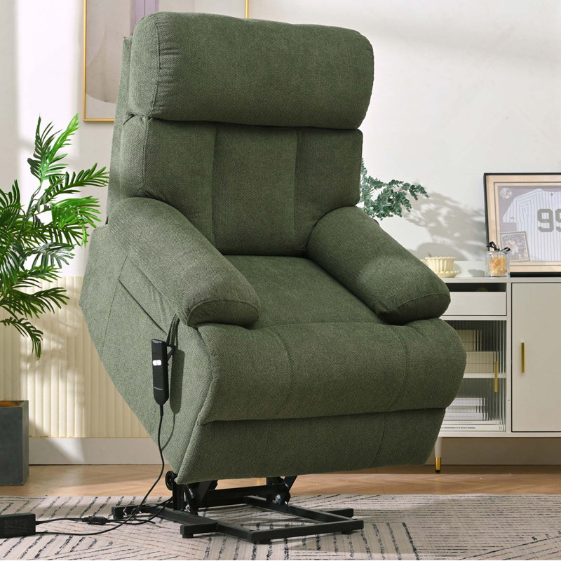 Fauteuil inclinable électrique surdimensionné à télécommande avec poche latérale pour personnes âgées télécommandées