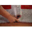 Tapis rayé gris Gabbeh 8 x 10