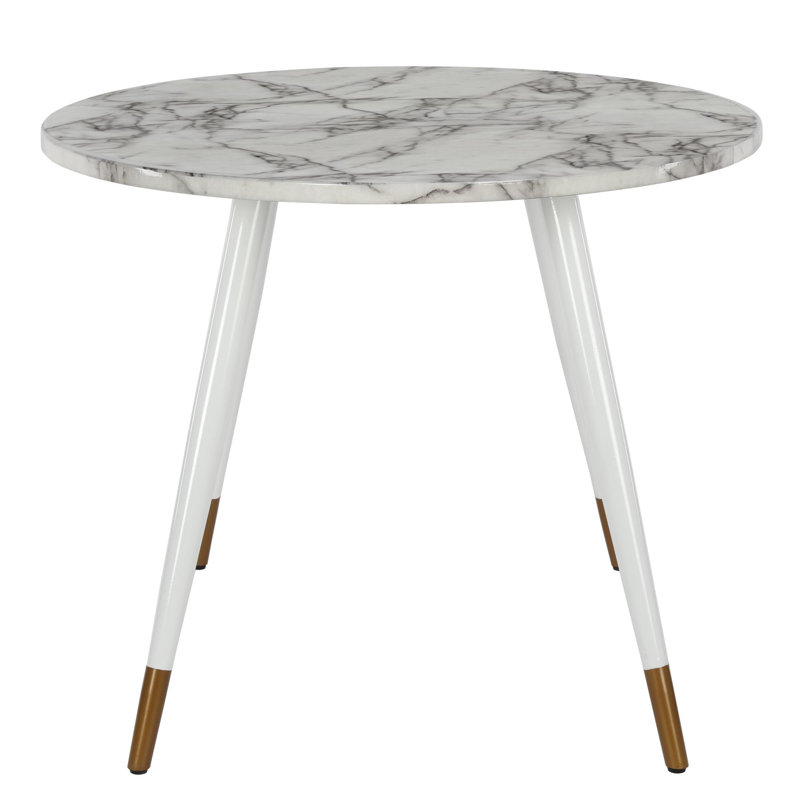 Oval Metal Base Dining Table