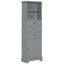 Grande armoire de rangement avec 3 tiroirs et tablettes réglables pour salle de bain, bureau, bureau et intérieur, panneau de fibres à densité moyenne-1458134092