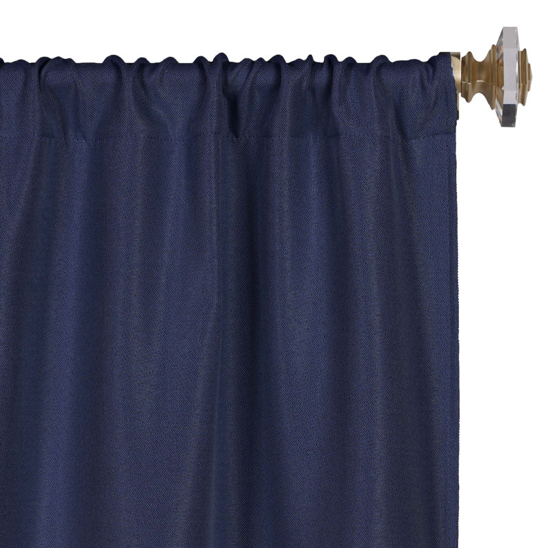 Panneau de rideau obscurcissant 100% polyester, L 26 po x L 84 po, Marine