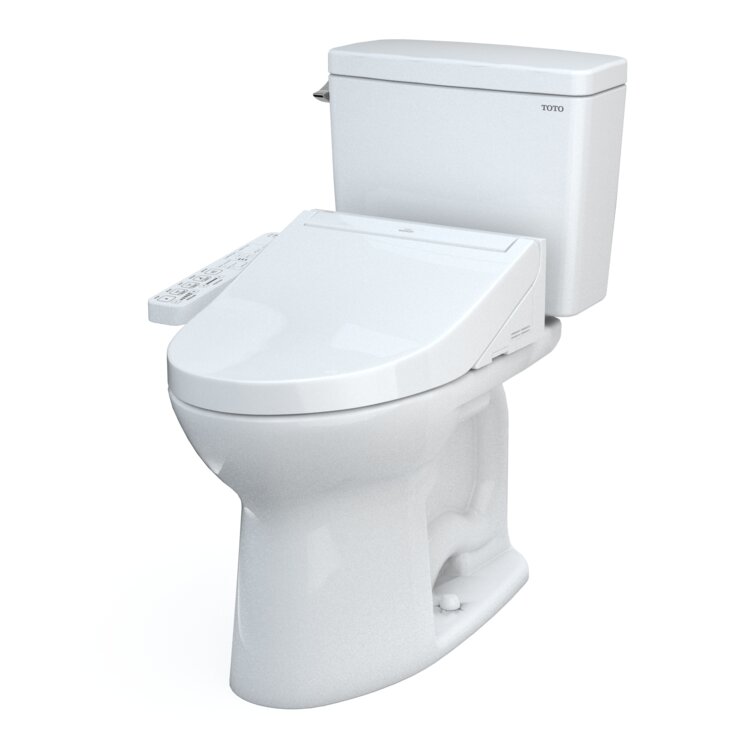 Drake® 1.6 GPF Elongated Two-Piece Toilet with Tornado Flush (Seat Included)