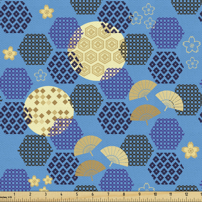 Tissu japonais Ambesonne, l 36 po x L 58 po