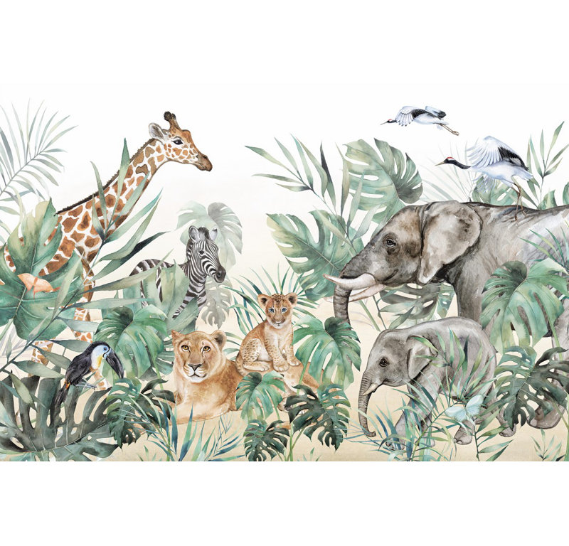 Safari Whispers: Jungle Friends, L 72 po x l 108 po