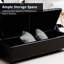 Banc de rangement avec repose-pieds Homcom-1351751441
