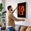 Neon Squirrel Sign Retro - Wrapped Canvas-343447684-343447686